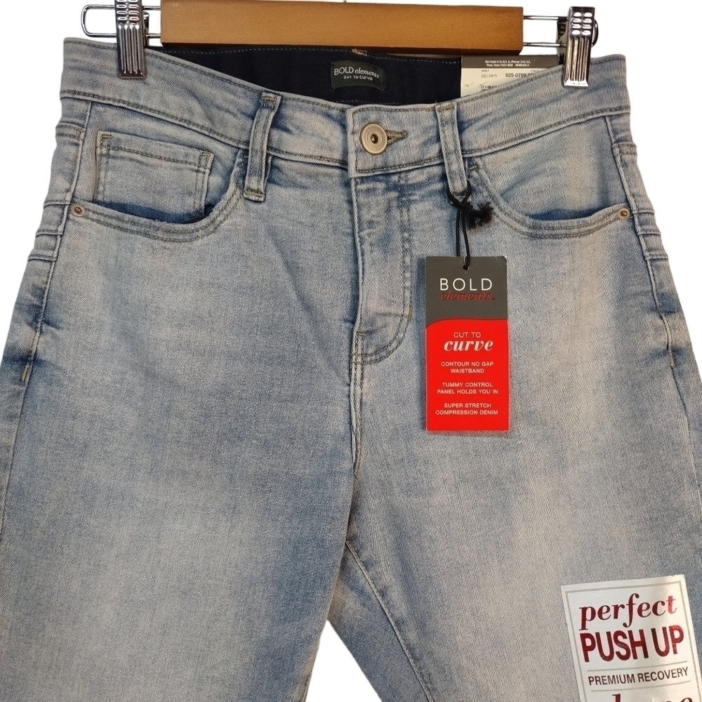 Bold Elements Tummy Control Push Up Capri Jeans S… - image 4